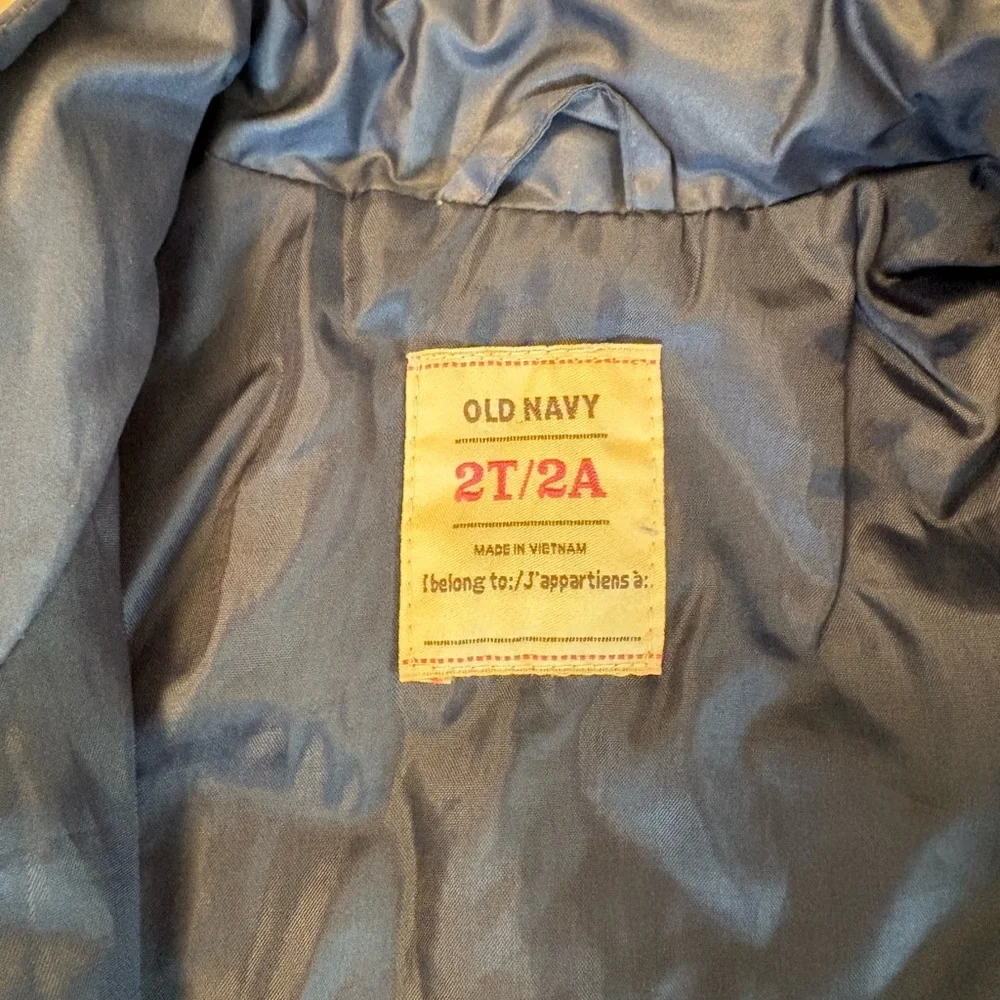 Old Navy Quilted Heart Puffer Jacket - Navy